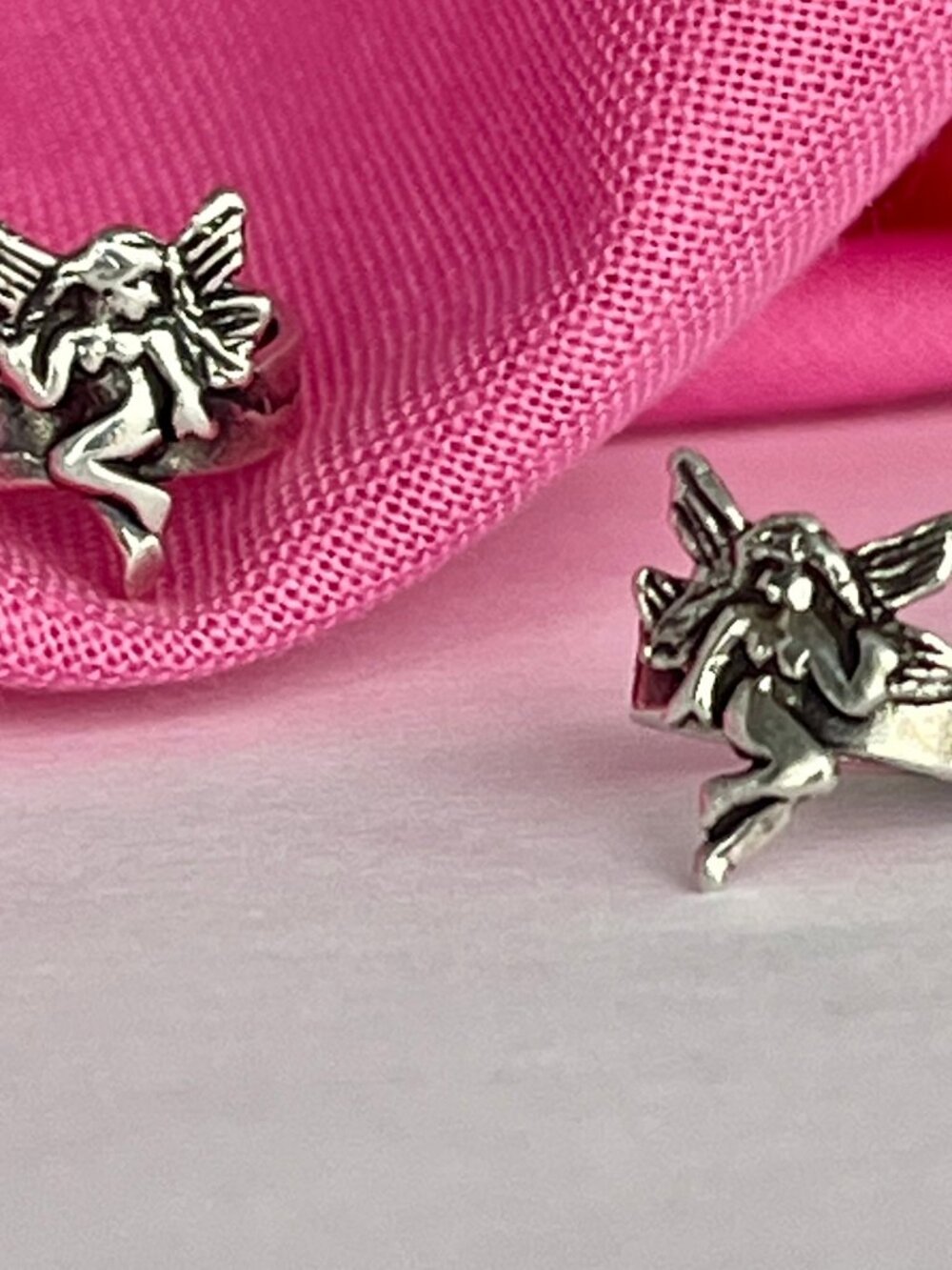 Sterling Silver 925  Fairy Adjustable PINKY Toe Ring